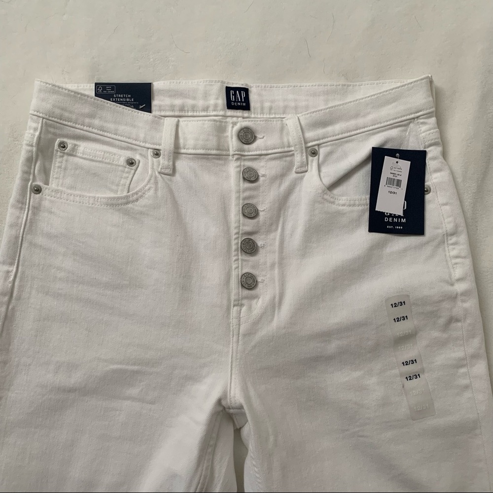 NWT Gap White Hi-Rise Denim Jeans